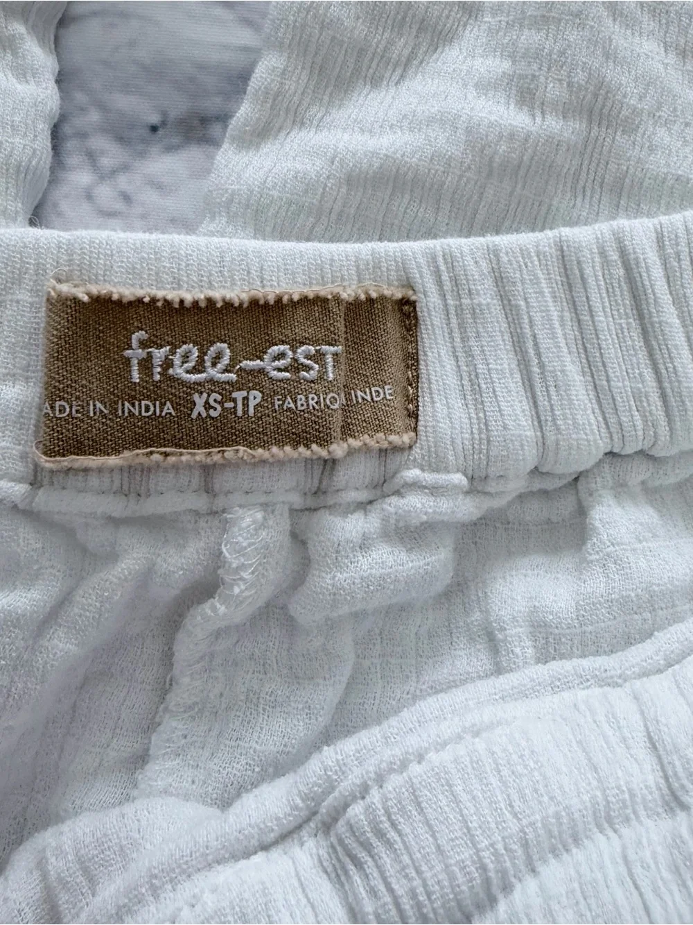 Free-est Free People Wide Leg Pants XS | White Boho